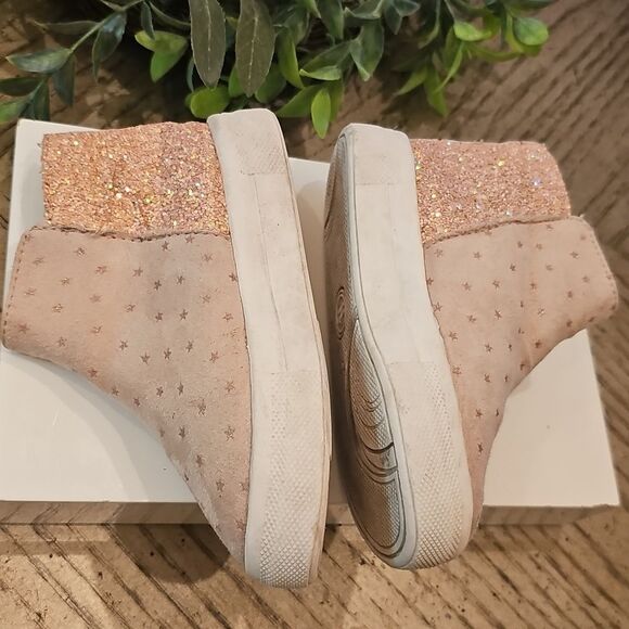 Glitter Star Zip Up Boots Size 8 - Picture 3 of 9